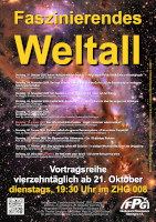 Plakat Vortragsreihe Faszinierendes Weltall